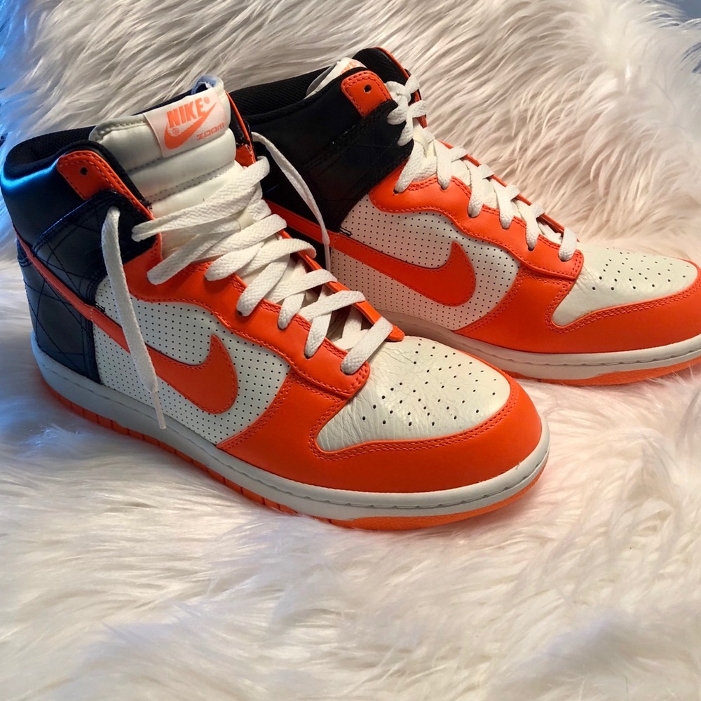 Nike Dunk High Premium Sail/ Orange-Black